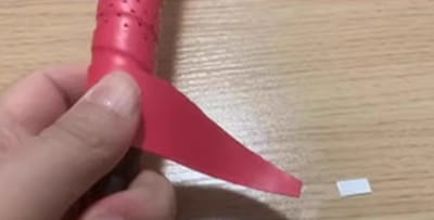 Cut off the excess at the end