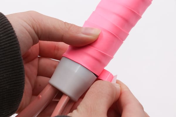 Tear off the double-sided adhesive protective film