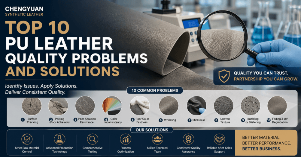 Top 10 PU leather quality problems and solutions for B2B buyers
