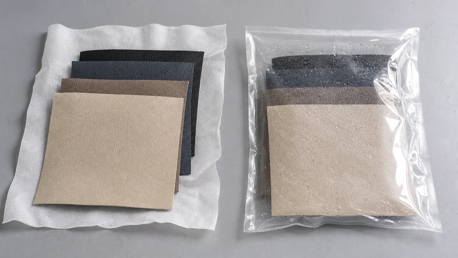 mildew risk on synthetic leather in humid storage