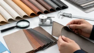 is PU leather good quality material inspection