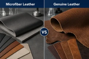 microfiber leather vs genuine leather material comparison