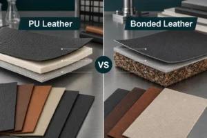 PU leather vs bonded leather material comparison