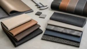 PU leather vs faux leather material comparison