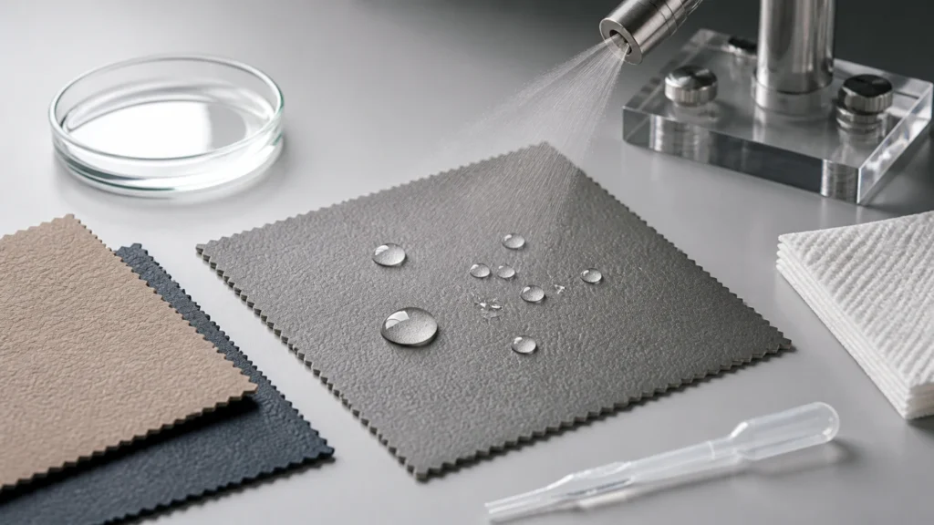 synthetic leather water resistance test